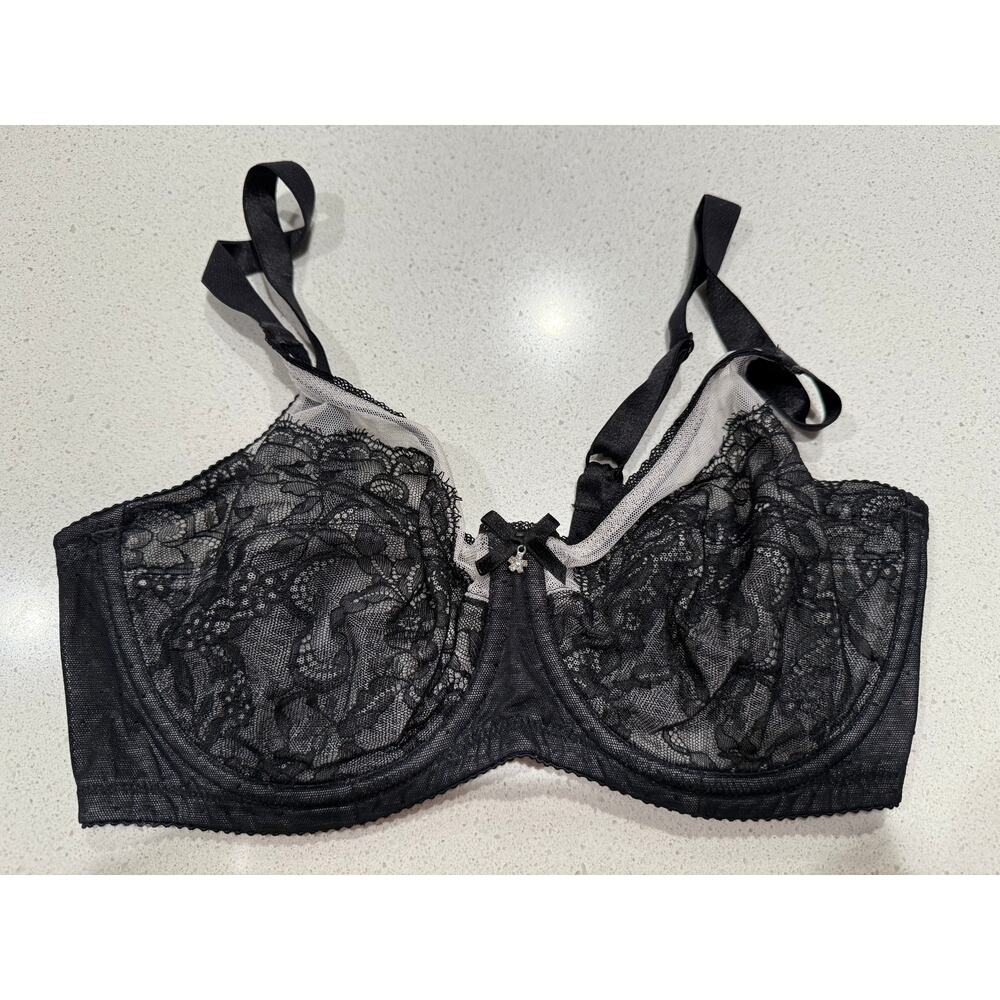 Wacoal Retro Chic‎ Full Figure Underwire bra in Black 32D